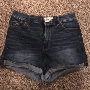 Hollister high waisted jean shorts